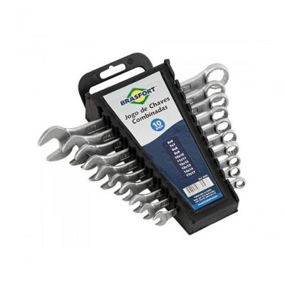 Kit De Chave Combinada Com 10 Peças De 6 A 17mm Brasfort