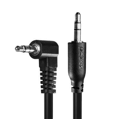 Cabo P2 3.5mm M Para P2 3.5mm M 90° - Preto - 1m - P2pr-1
