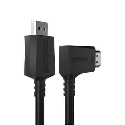 Cabo Hdmi 2.0 Conec.90º Horizontal - Preto - 3 Metros - Phm20-3h-001