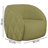 Jogo Sofa 288 Cm 4 Lug E Poltrona 1 Lug Passion Tce 1027 Linho Moll Tce 1027 - 8