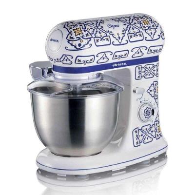 Batedeira Planetária Ariete 1588 Capri 5,5L 1200W Branco Azul Marinho Amarelo 110V