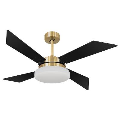 Ventilador de Teto Casa H 120cm 4 Pás 3 Velocidades Preto 220V