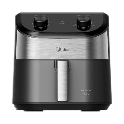 Fritadeira Air Fryer Midea Widemax 4.5L 1500W Antiaderente Preto Inox 110V