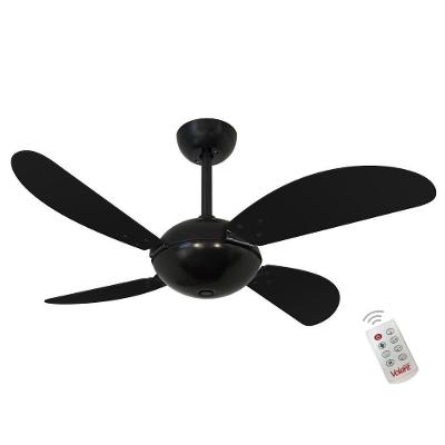 Ventilador Volare Fly Off Preto 110V E Controle Remoto