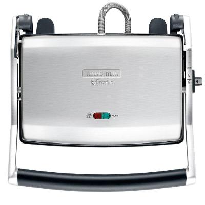 Sanduicheira Tramontina By Breville Express Em Aço Inox Fosco Com Chapa Flutuante 69054012 220V