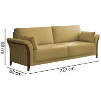 Kit Sofa 222 Cm E Poltrona Decorativa Royalle Linho Tce 1025 Moll Tce 1025 - 17