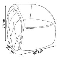 Jogo Sofa 318 Cm 4 Lug E Poltrona 1 Lug Passion Tcs 721 Corano Moll Tcs 721 - 13