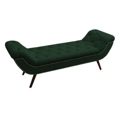 Recamier Divã Odessa P04 140 Cm Suede Verde