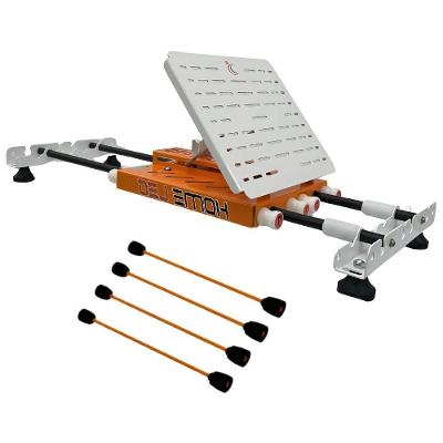 Leg Press Portátil Home Fisioterapia Com Cargas Elásticas