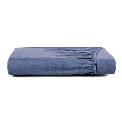 Lençol Com Elástico Queen Altenburg Cetim 300 Fios Azul