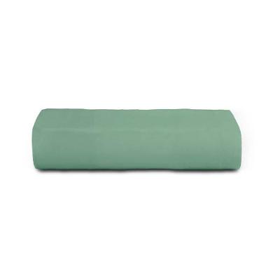Lençol Com Elástico Casal Altenburg Toque Acetinado Verde Granito