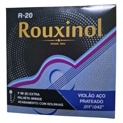 Encordoamento Violão Aço Rouxinol R20 Inox Com Bolinha