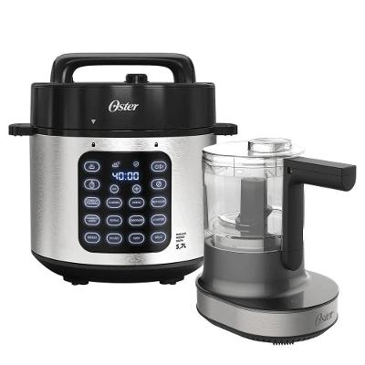 Kit Panela De Pressão Elétrica E Processador De Alimentos Oster 110V