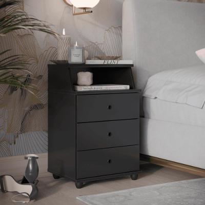 Mesa De Cabeceira Lux Preto