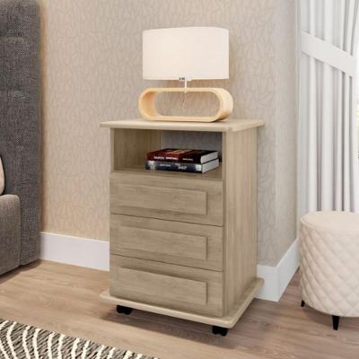 Mesa De Cabeceira 3 Gavetas Florida Niagara