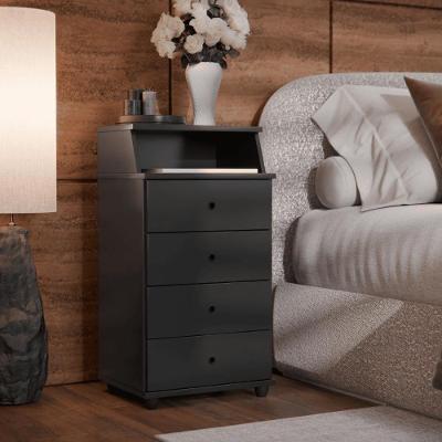 Mesa De Cabeceira Lux Ll Preto