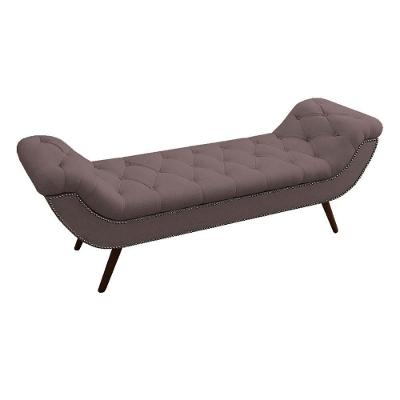 Recamier Divã Odessa P04 160 Cm Suede Rosê