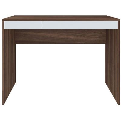 Escrivaninha College Ii Office Mesa De Estudos Com Gavetas Ipê Branco