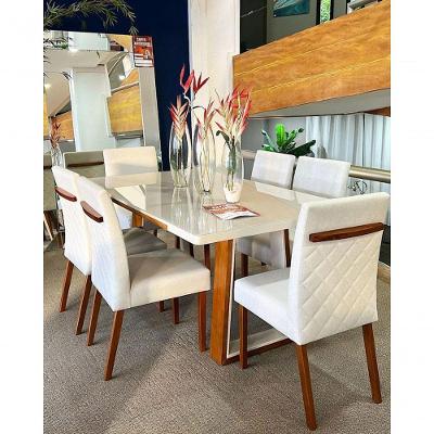 Sala De Jantar Maciça 6 Cadeiras Real-luxury Requinte Salas
