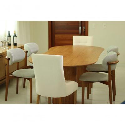 Sala De Jantar Orgânica 6 Cadeiras Alexandria Royal Requinte