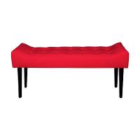 Recamier Roma Capitonê Em Suede - Vermelho - Cor: Vermelho - 1