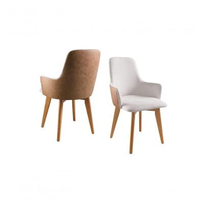 Kit 2 Cadeiras Com Braço Em Madeira Maciça Safira Requinte