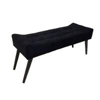 Recamier Roma Capitonê Em Suede - Preto - Cor: Preto - 5