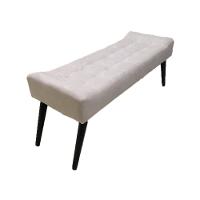 Recamier Roma Capitonê Em Suede - Bege - Cor: Bege - 5