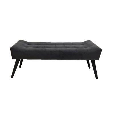 Recamier Roma Capitonê Em Suede - Cinza - Cor: Cinza
