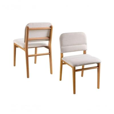 Kit 2 Cadeiras Moderna Em Madeira Maciça - Carol - Requinte