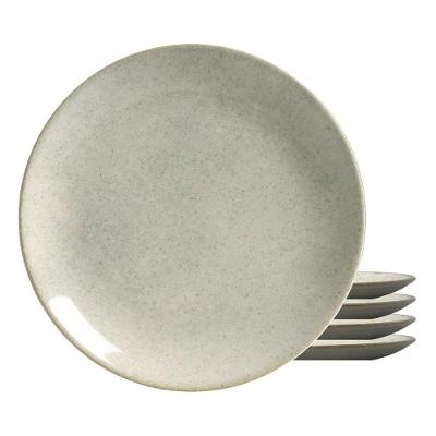 Jogo 4 Pratos Raso Cor Bege Coup Mali 29cm Cerâmica Alleanza