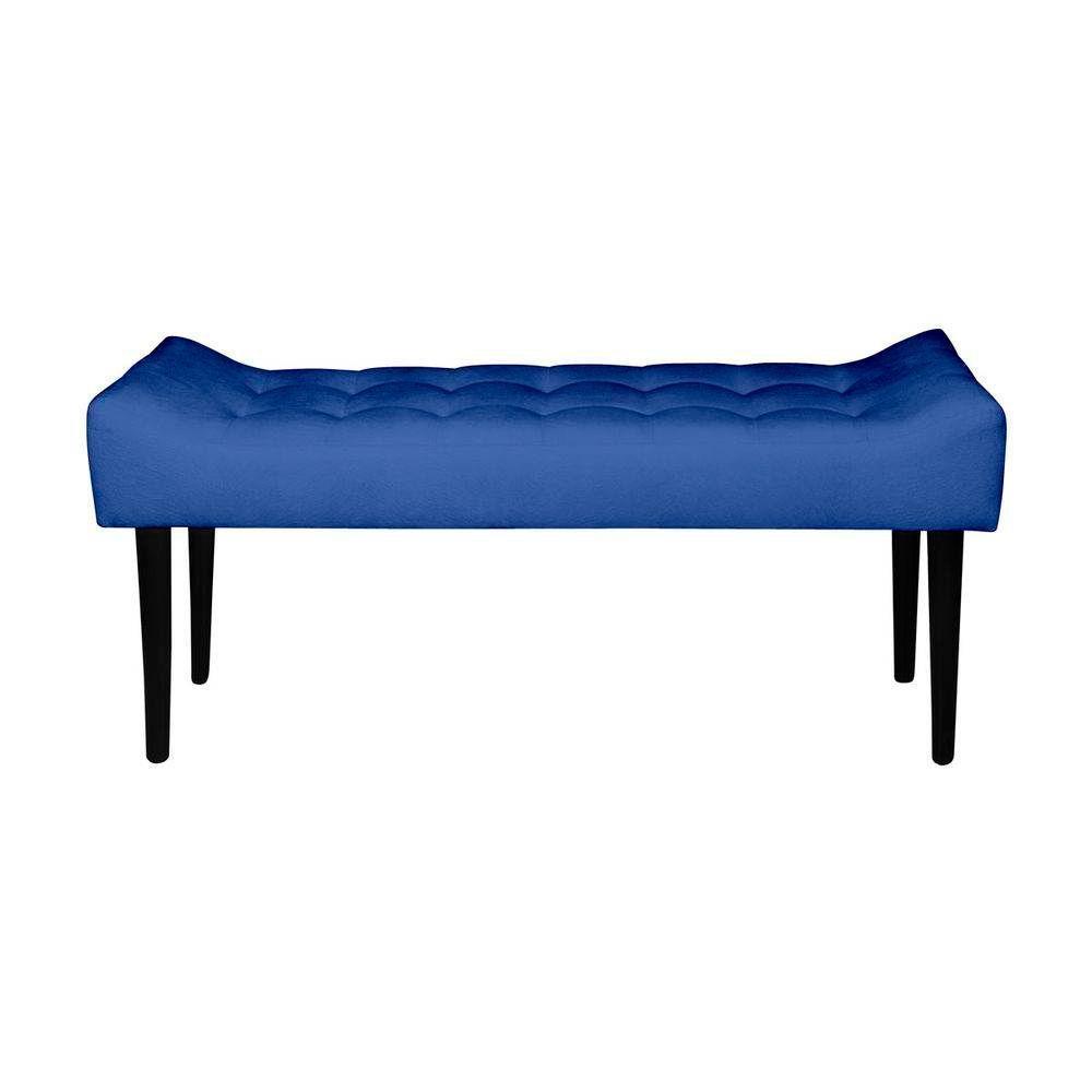 Recamier Roma Capitonê Em Suede - Azul - Cor: Azul - 3