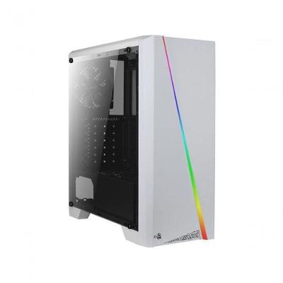 Gabinete Gamer Aerocool Cylon Branco Rgb Lateral Acrílico