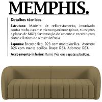 Sofa 3 Lugares 252 Cm Memphis Veludo Sl 945 Moll Sl 945 - 14