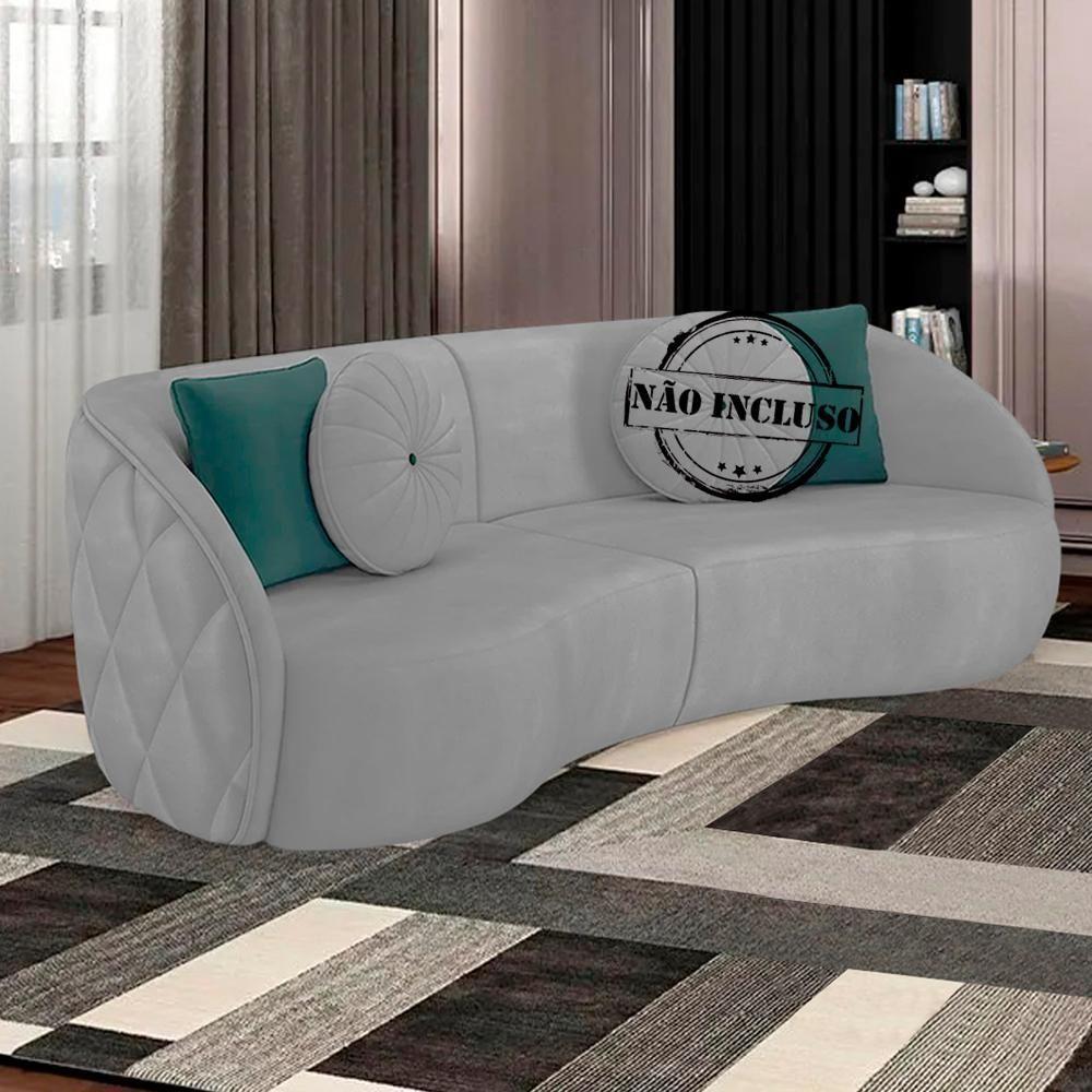 Sofa 4 Lugares 318 Cm Passion Veludo Sl 940 Moll Sl 940 - 3