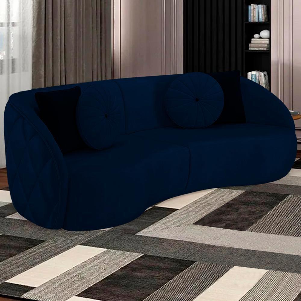 Sofa 3 Lugares 240 Cm Passion Veludo Sl 948 Moll Sl 948 - 8