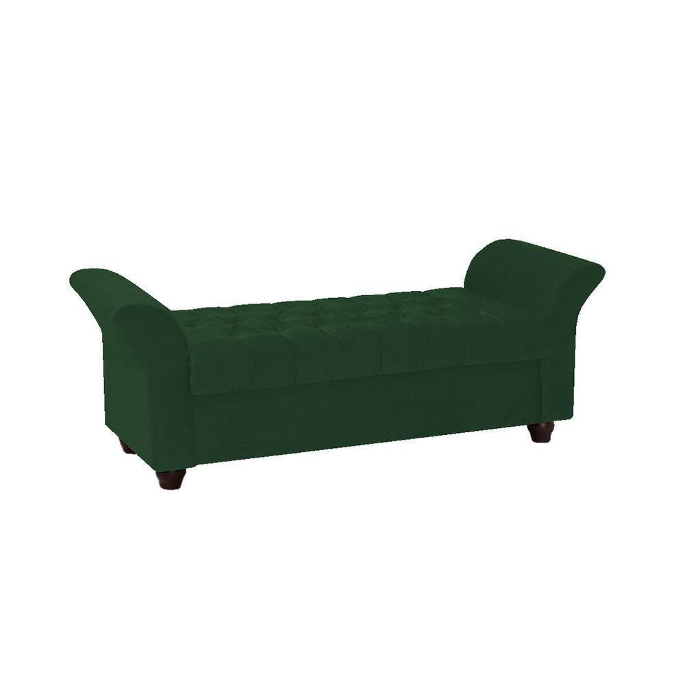 Recamier Divã Morabe P04 160 Cm Suede Verde Tca 947 - 1