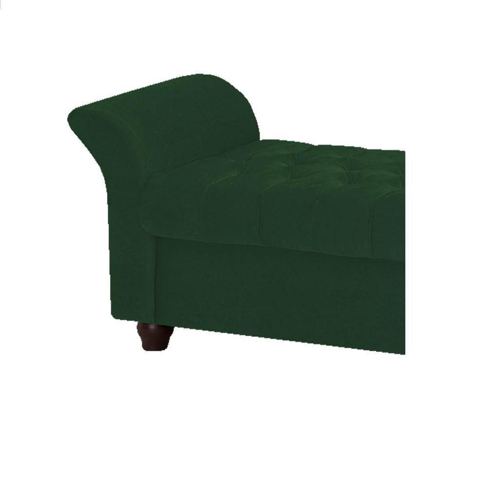 Recamier Divã Morabe P04 160 Cm Suede Verde Tca 947 - 3