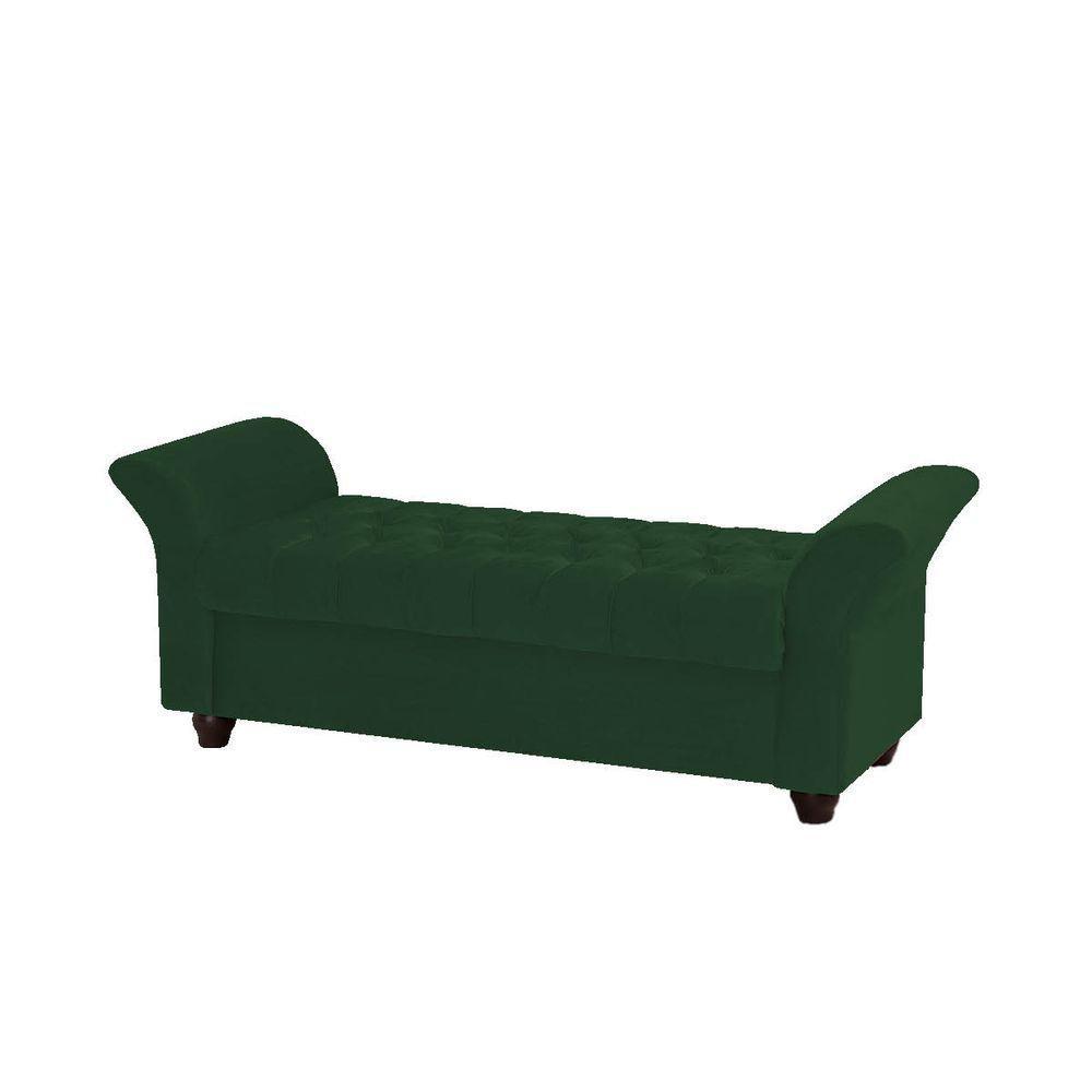Recamier Divã Morabe P04 160 Cm Suede Verde Tca 947 - 4