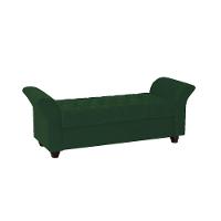 Recamier Divã Morabe P04 160 Cm Suede Verde Tca 947 - 1