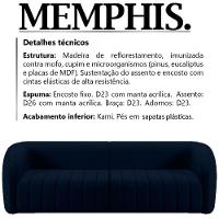 Sofa 4 Lugares 292 Cm Memphis Veludo Sl 944 Moll Sl 944 - 8