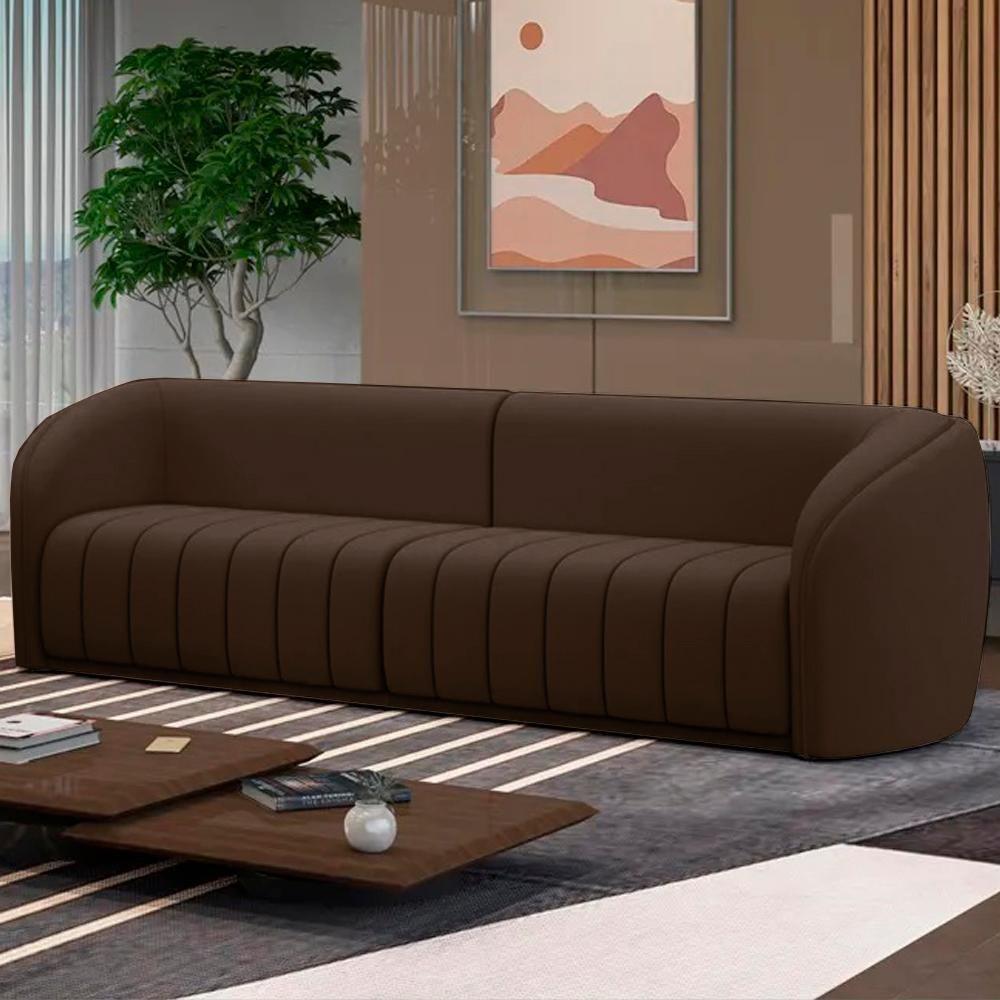 Sofa 4 Lugares 292 Cm Memphis Veludo Sl 942 Moll Sl 942 - 9