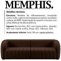 Sofa 4 Lugares 292 Cm Memphis Veludo Sl 942 Moll Sl 942 - 8