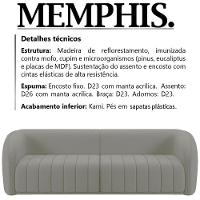 Sofa 4 Lugares 292 Cm Memphis Veludo Sl 940 Moll Sl 940 - 15