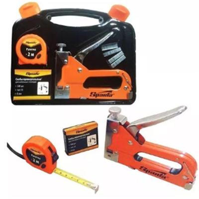 Kit Ferramenta Grampeador Trena 2m Otima Qualidade