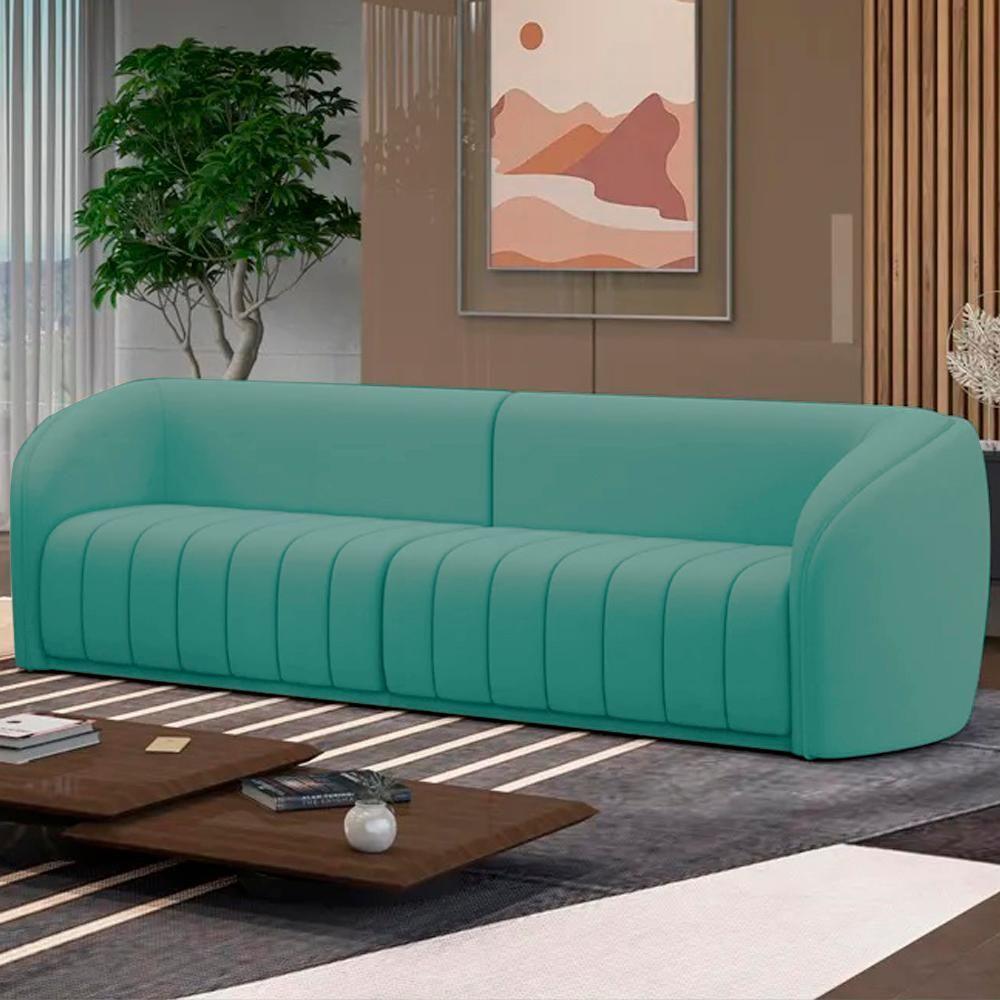 Sofa 4 Lugares 292 Cm Memphis Veludo Sl 946 Moll Sl 946 - 9