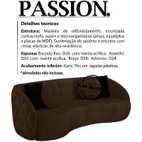 Sofa 3 Lugares 240 Cm Passion Veludo Sl 942 Moll Sl 942 - 7