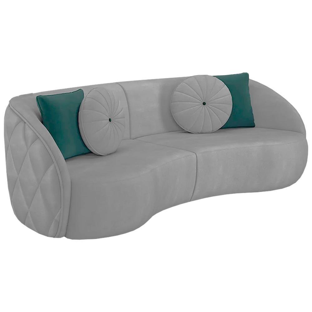 Sofa 3 Lugares 240 Cm Passion Veludo Sl 940 Moll Sl 940 - 1