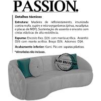 Sofa 3 Lugares 240 Cm Passion Veludo Sl 940 Moll Sl 940 - 11