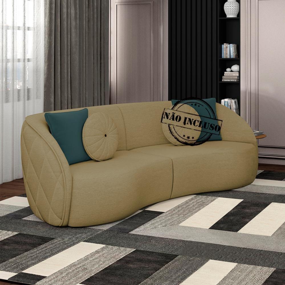 Sofa 3 Lugares 240 Cm Passion Linho Tce 1025 Moll Tce 1025 - 3
